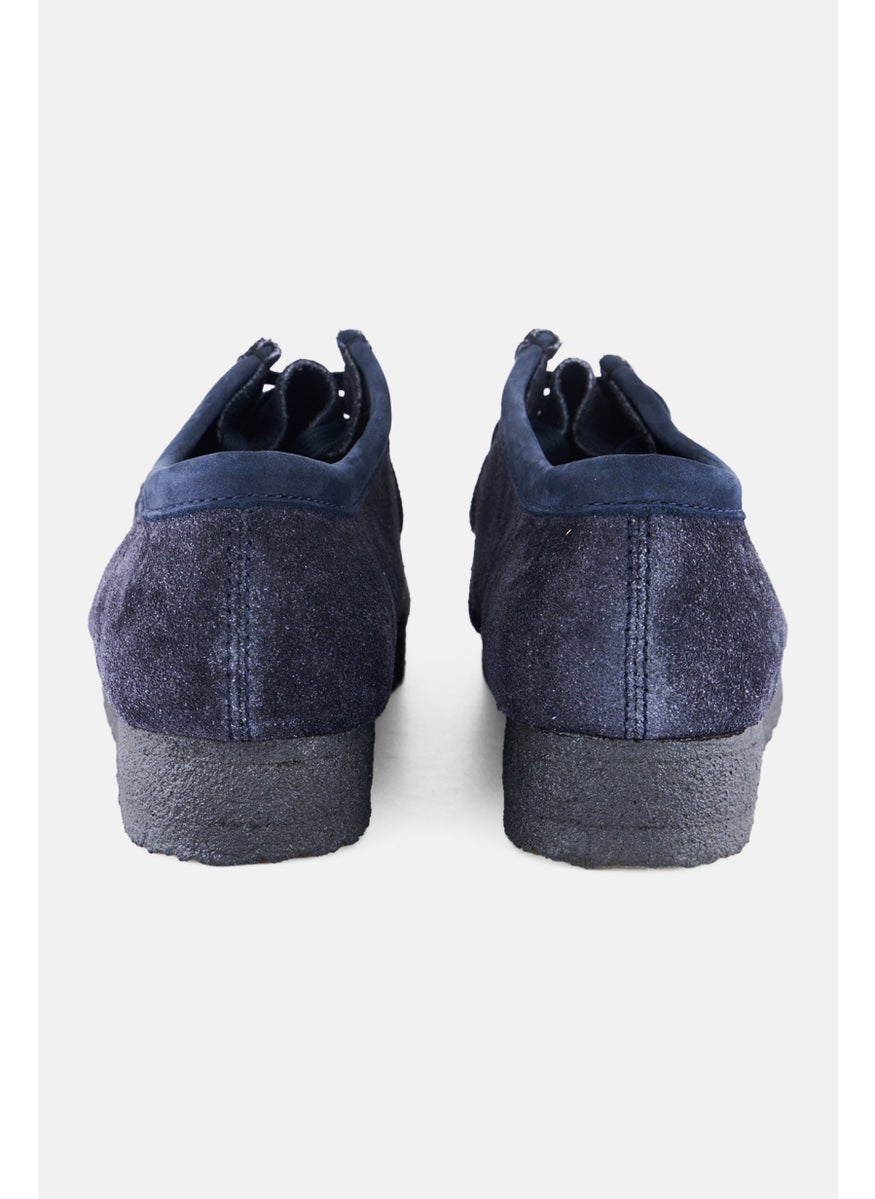 clarks Men Wallabee Lace Up Casual Shoes, Navy  - Image 2