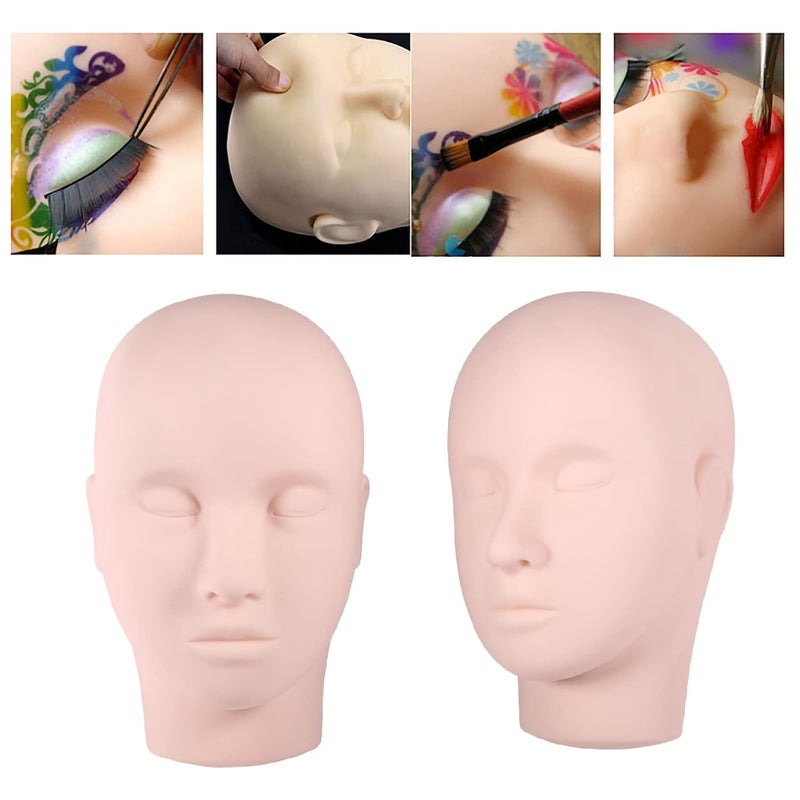 Eyelash Extensions Mannequin Head Makeup Practice Head Lash Mannequin Head Training Head Manikin Head - Image 2
