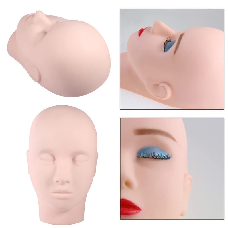 Eyelash Extensions Mannequin Head Makeup Practice Head Lash Mannequin Head Training Head Manikin Head - Image 3