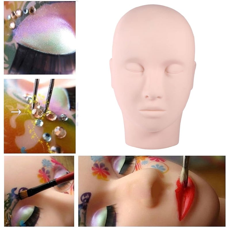 Eyelash Extensions Mannequin Head Makeup Practice Head Lash Mannequin Head Training Head Manikin Head - Image 4