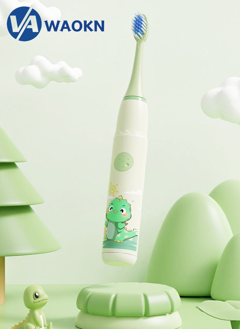 Rechargeable Children's Sonic Electric Toothbrush High-frequency Vibration IPX7 Waterproof Power Toothbrush 4 Modes Adjustable Smart Electric Toothbrush with 8 Detachable Soft-bristle Brush Heads - pzsku/Z791767563F8F89F005C5Z/45/_/1709696859/8fbcd53c-5cac-4ba2-8c6a-2f8b5eb17316