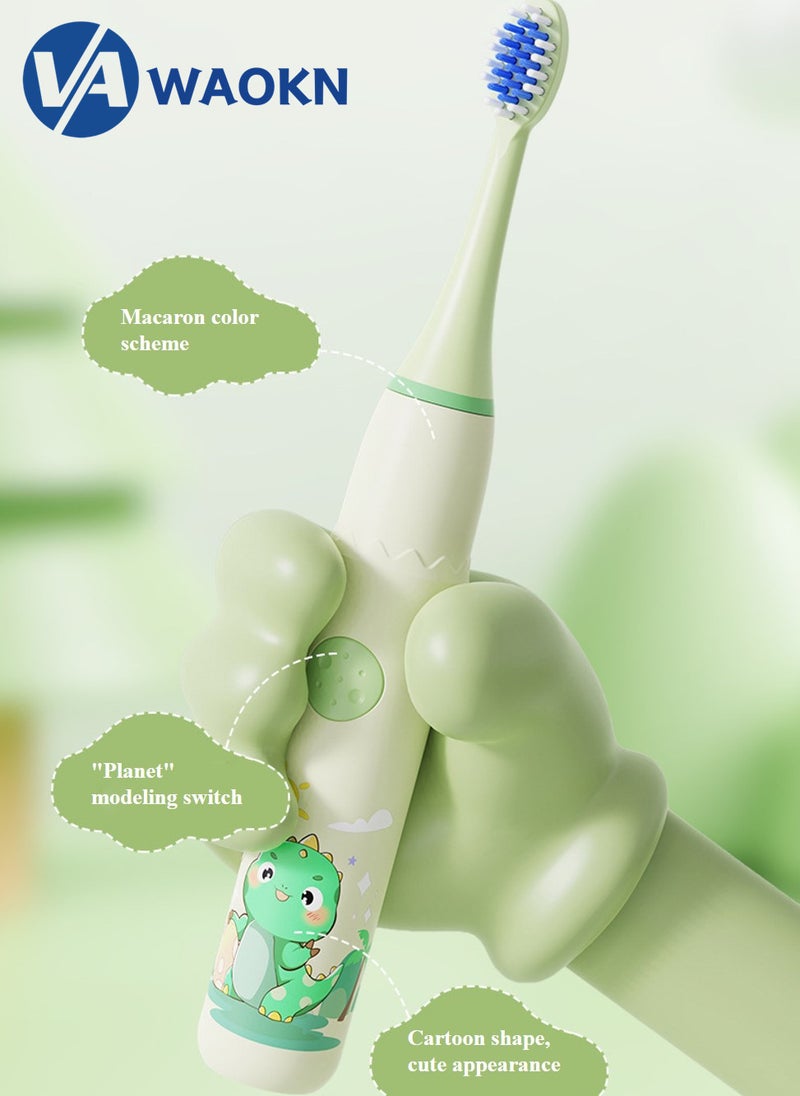 Rechargeable Children's Sonic Electric Toothbrush High-frequency Vibration IPX7 Waterproof Power Toothbrush 4 Modes Adjustable Smart Electric Toothbrush with 8 Detachable Soft-bristle Brush Heads - pzsku/Z791767563F8F89F005C5Z/45/_/1709696862/4f2b27b7-5c51-43fb-a496-4b03e729ae85