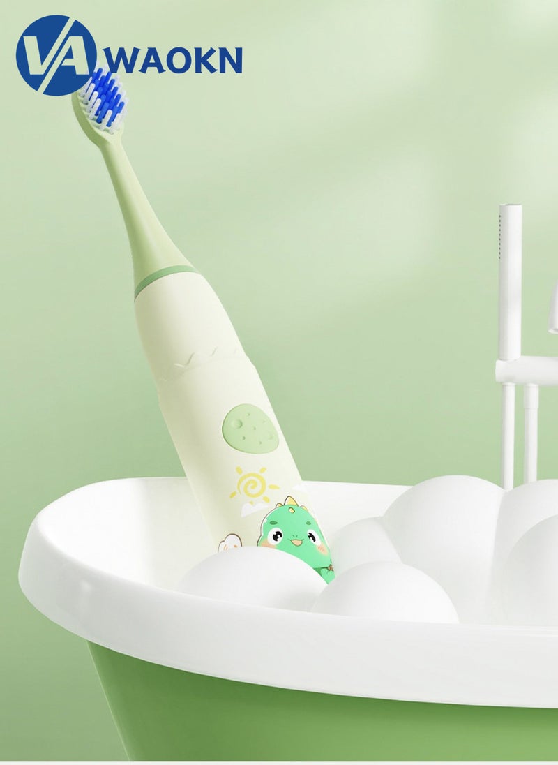 Rechargeable Children's Sonic Electric Toothbrush High-frequency Vibration IPX7 Waterproof Power Toothbrush 4 Modes Adjustable Smart Electric Toothbrush with 8 Detachable Soft-bristle Brush Heads - pzsku/Z791767563F8F89F005C5Z/45/_/1709696869/c1ff54ed-0e7a-4093-bbc6-ff2d406ccd39