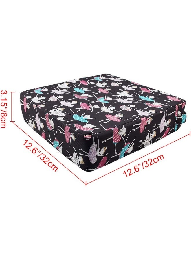 Sunmall Dining Chair Heightening Cushion Portable Dismountable Adjustable Highchair Booster for Baby Toddler Kids Infant Washable Thick Chair Seat Pad Mat (Dance Girl) - Image 2