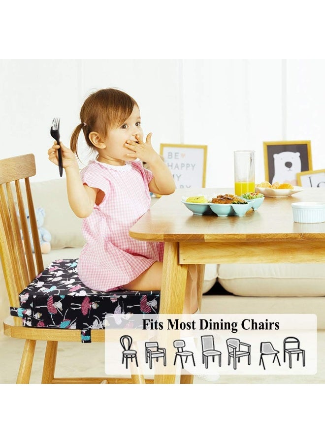 Sunmall Dining Chair Heightening Cushion Portable Dismountable Adjustable Highchair Booster for Baby Toddler Kids Infant Washable Thick Chair Seat Pad Mat (Dance Girl) - Image 5