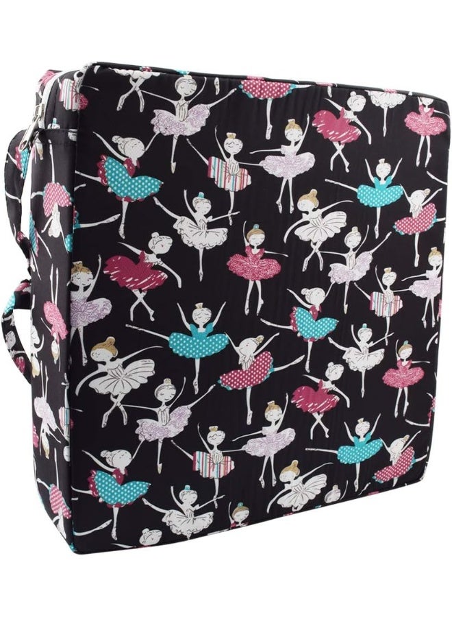 Sunmall Dining Chair Heightening Cushion Portable Dismountable Adjustable Highchair Booster for Baby Toddler Kids Infant Washable Thick Chair Seat Pad Mat (Dance Girl) - Image 1