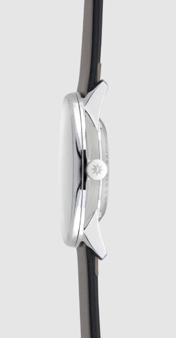 JUNGHANS Men's Form A Matte Silver Dial Black Leather Strap Automatic Watch 027/4730.00 - Image 2