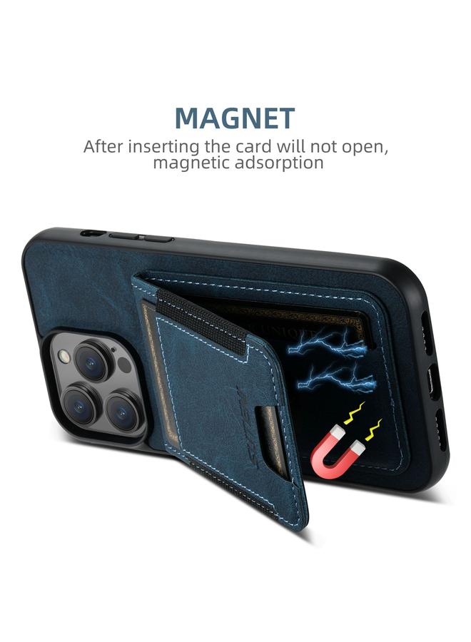 Suteni Case For iPhone 16 Pro H03 Litchi Leather Card Bag Stand Back Phone Case - Image 5