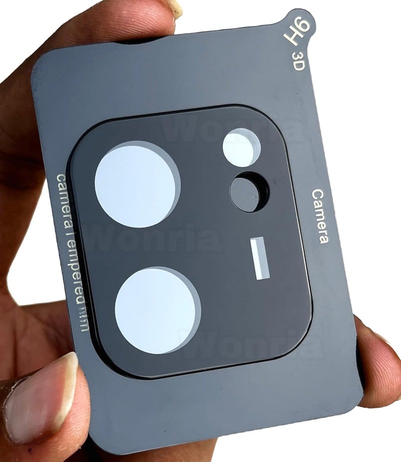 WonRia ® Pack 1- Back Camera Lens Protector for Oppo A5x 5G Camera Glass Protector Guard [3D Premium] - Black - Image 1