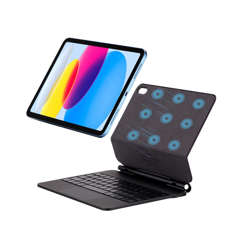 Magnetic Keyboard Floating Stand 135 Adjustable Angle - Multi-Touch Touchpad Backlight Keyboard for iPad - Image 5