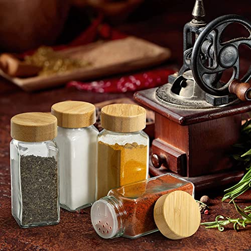 WHISKET - 100 Ml|Glass Spice Jars With Lids,Spices & Seasonings Sets Organizer Spice Containers, Airtight Food Canisters (Pack Of 4, Black) - Image 5