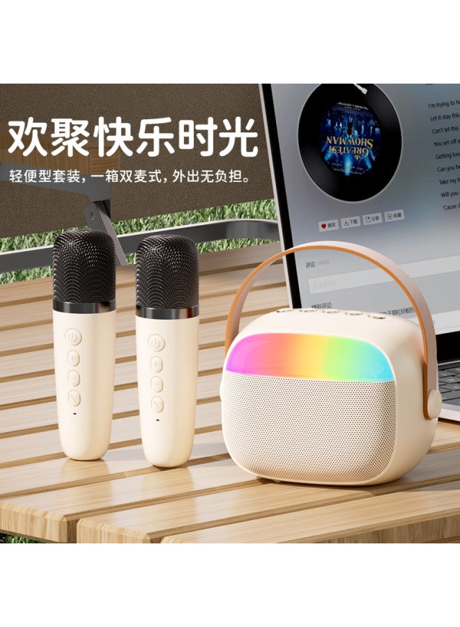 Neutral K30 Wireless K-song Audio Microphone All-in-one Machine With Light Home Outdoor Singing Split Microphone Bluetooth Speaker - Image 4