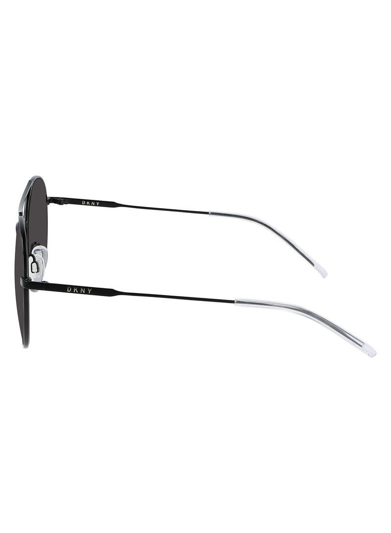 DKNY FULL RIM METAL Round DKNY SUN DK305S 5419 (005) MATTE BLACK - Image 4