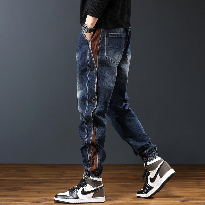 Unisex Classic Denim Jeans Loose Fit Daily Outdoor Wear - Image 1