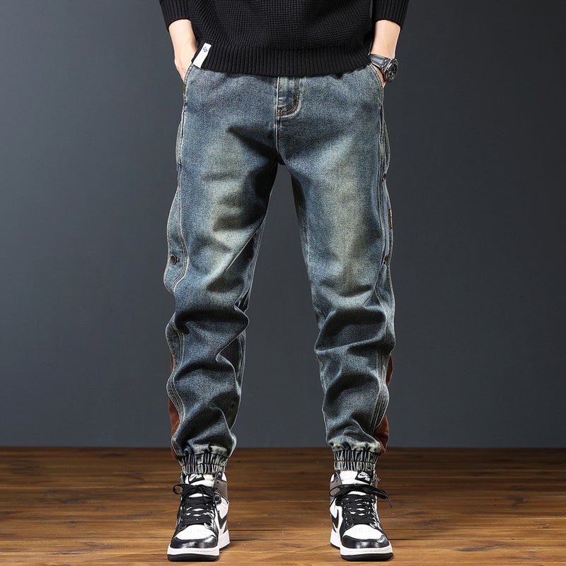 Unisex Classic Denim Jeans Loose Fit Daily Outdoor Wear - Image 3
