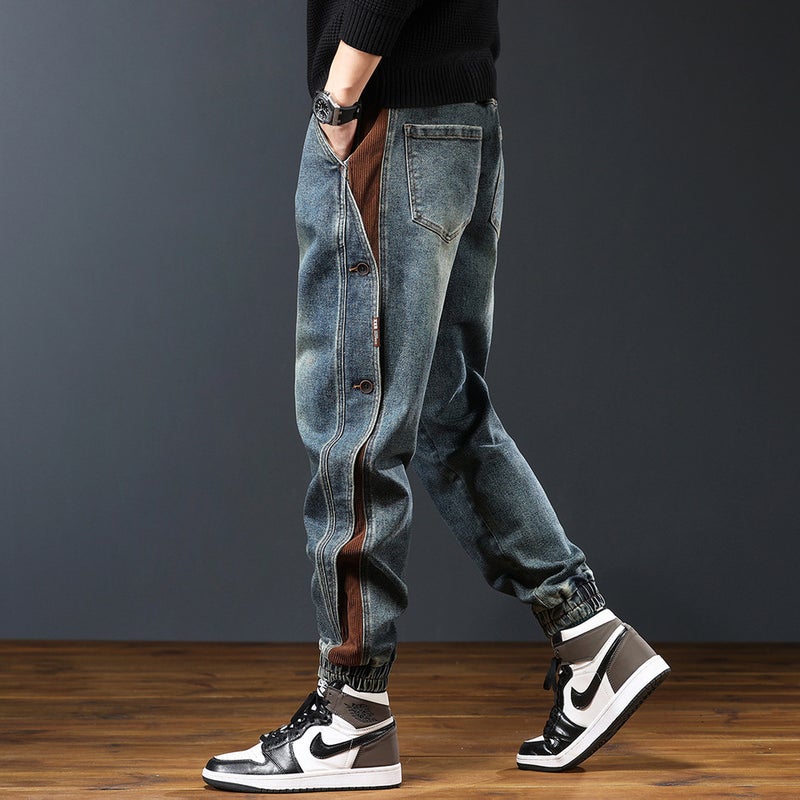 Unisex Classic Denim Jeans Loose Fit Daily Outdoor Wear - Image 2