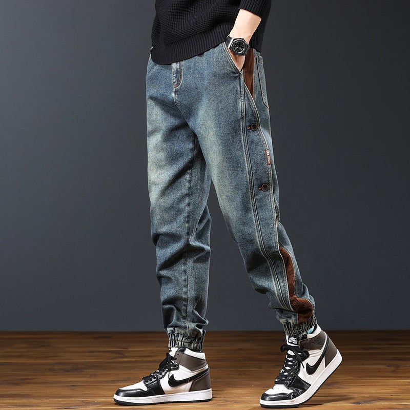 Unisex Classic Denim Jeans Loose Fit Daily Outdoor Wear - Image 5