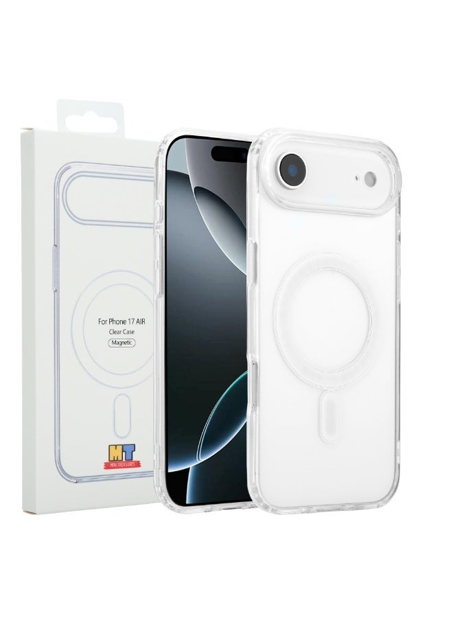 Mini Treasures Magnetic Case for iPhone 17 Air 6.5 inch Compatible with MagSafe, Shockproof Protective Cover, Scratch Resistant Clear Back (Transparent) - Image 2
