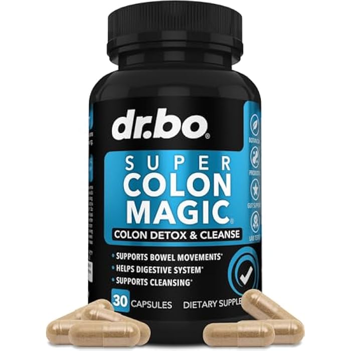 dr.bo Colon Cleanser Detox for Weight Flush - 15 Day Colon Cleanse Pills & Probiotic - Fast Natural Laxative, Constipation Relief, Bowel Movement Supplements for Intestinal Stomach Bloating Gut Loss Support - Image 1