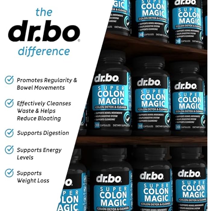 dr.bo Colon Cleanser Detox for Weight Flush - 15 Day Colon Cleanse Pills & Probiotic - Fast Natural Laxative, Constipation Relief, Bowel Movement Supplements for Intestinal Stomach Bloating Gut Loss Support - Image 4