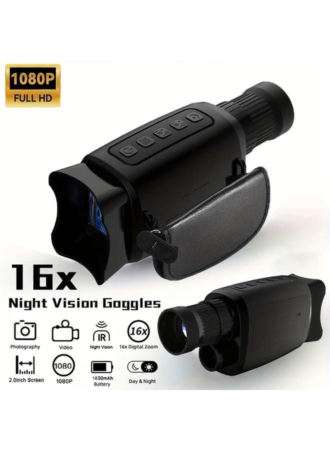 منظور ليلي أحادي العين 1080P رقمي مع بطارية قابلة لإعادة الشحن شحن عبر USB محمول - Image 2