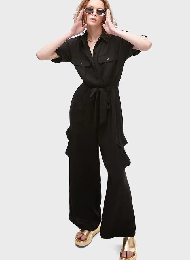TOPSHOP Pocket Detail Knitted Jumpsuit