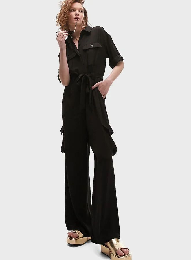 TOPSHOP Pocket Detail Knitted Jumpsuit