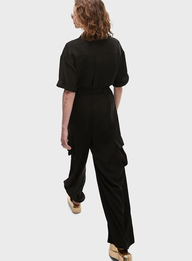 TOPSHOP Pocket Detail Knitted Jumpsuit