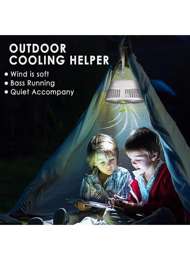DMG TECH Portable Fan For Travel Usb Rechargeable Small Fan With 4000Mah Battery 4 Wind Speeds Air Circulator And Foldable Silent Personal Fan For Bedroom Bedside Desktop Camp Tent  - Image 5