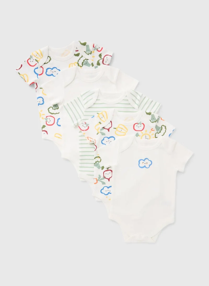 ماتلان مجموعة من  قطع بودي سوت أطفال بخضروات ملونة