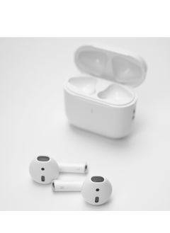 LightFun TWS Mini Wireless Earbuds with Lanyard, Touch Control, 4 Hours Playing Time & Bluetooth 5.3 Earphone White