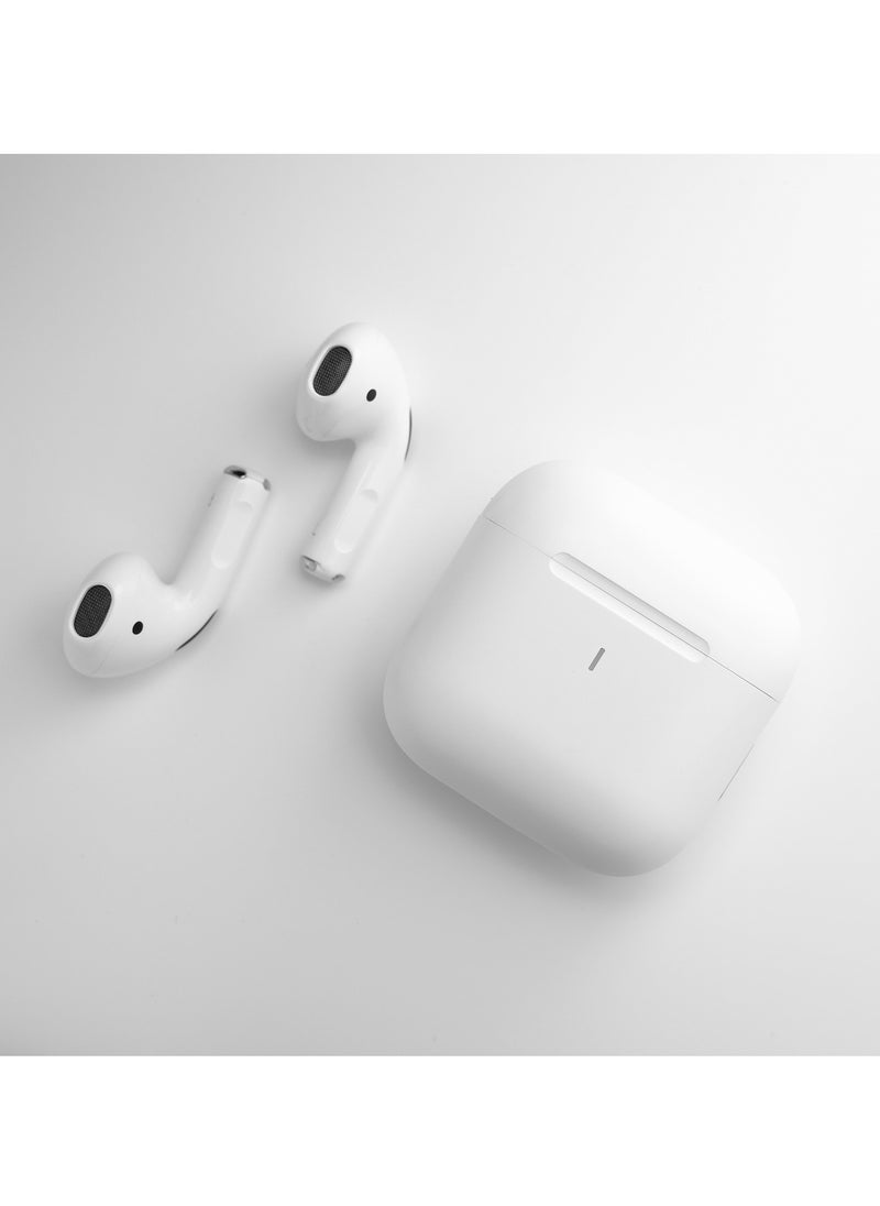 Mezone - LightFun TWS Mini Wireless Earbuds with Lanyard, Touch Control, 4 Hours Playing Time & Bluetooth 5.3 Earphone White - Image 1