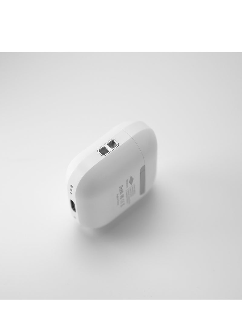 Mezone - LightFun TWS Mini Wireless Earbuds with Lanyard, Touch Control, 4 Hours Playing Time & Bluetooth 5.3 Earphone White - Image 1