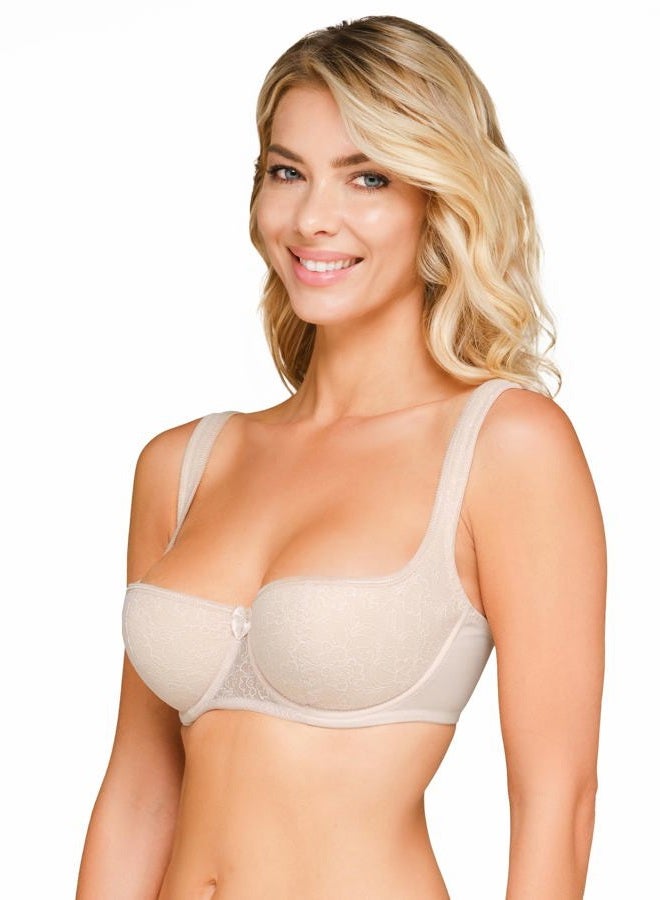 Rosme Womens Balconette Bra, Collection Grand, Ivory, 100F - Image 3