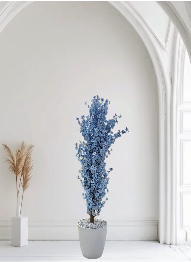 AL KHALDIYA - Blue artificial tree, 20x140x20 cm - Image 1