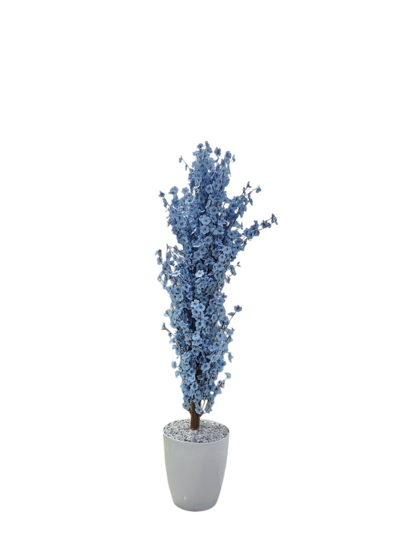 AL KHALDIYA - Blue artificial tree, 20x140x20 cm - Image 1