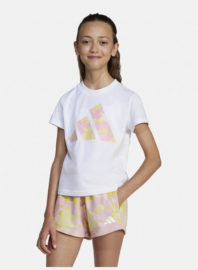 Adidas Seasonal Essentials Flower T-Shirt Kids - Image 1
