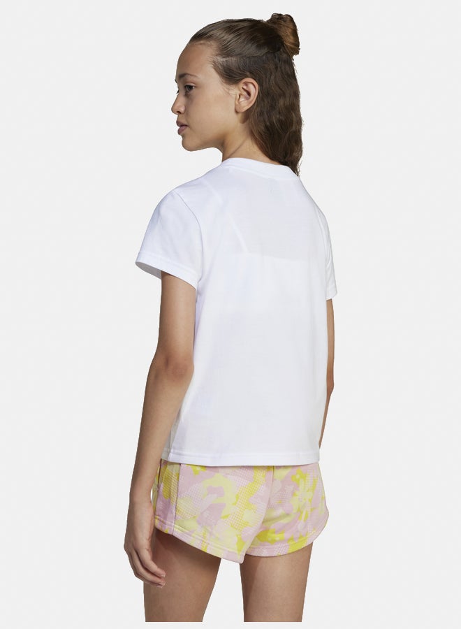 Adidas Seasonal Essentials Flower T-Shirt Kids - Image 4