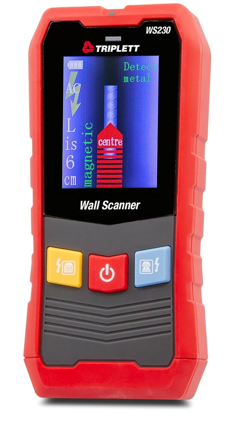 Triplett WS230 Wall Scanner with Color Display  Stud Finder Metal Detection AC Voltage Detection - Image 3