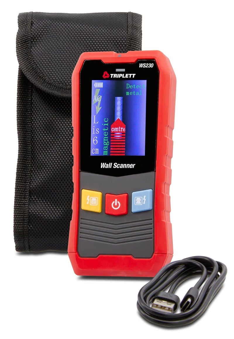 Triplett WS230 Wall Scanner with Color Display  Stud Finder Metal Detection AC Voltage Detection - Image 4