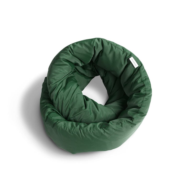 Huzi Huzi Infinity Pillow - Travel Neck Pillow - Versatile Soft 360 Support Scarf - Machine Washable - Home Travel Flight Road Trips (Pine Green)  - Image 1