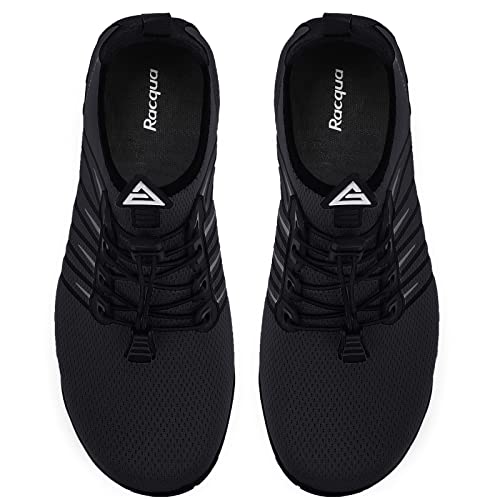 Racqua Pool Shoes Quick Dry Barefoot Water Aqua Sport Beach Swim Surf Diving for Men Women Black 10 Women/9 Men - Image 3