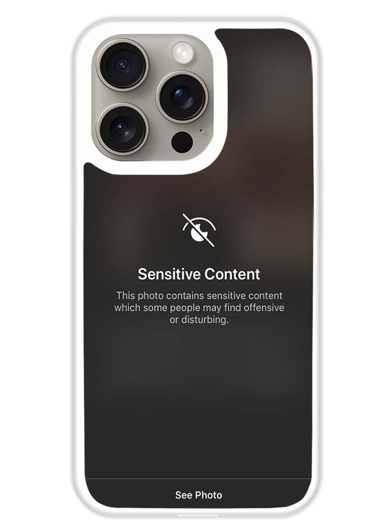 Theodor Protective Case Cover For APPLE IPHONE 15 Pro Max Sensitive (White Bumper) - Image 1