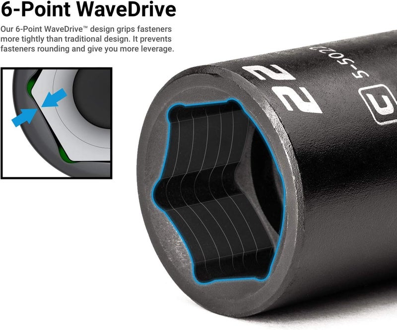 Capri Tools 3/8 in. Drive 9 mm Semi-Deep Impact Socket - Image 4