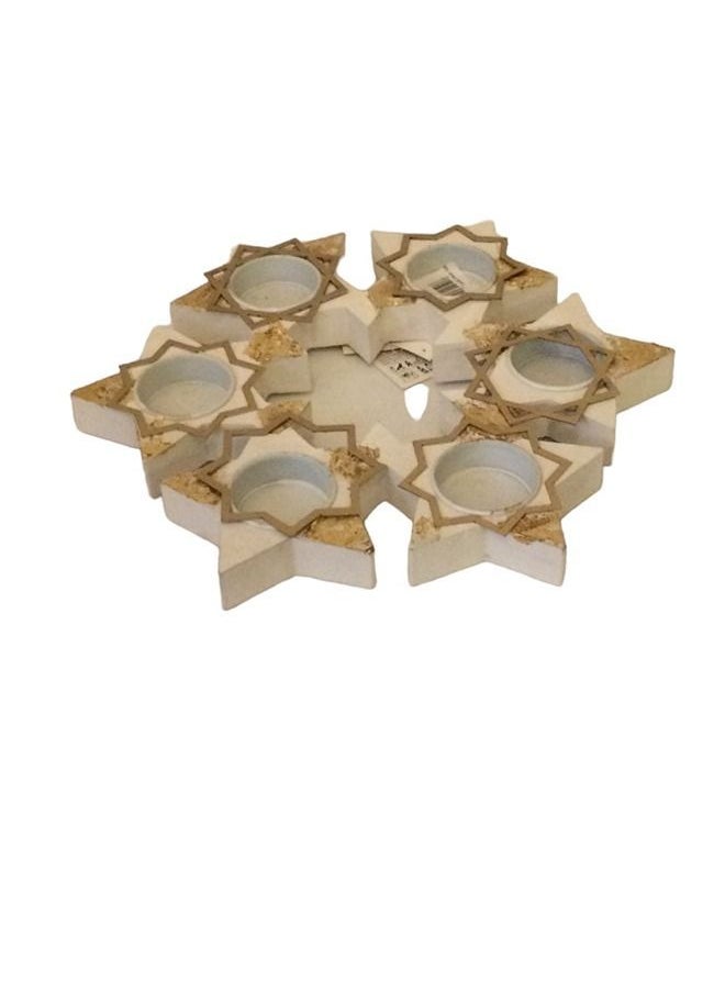 Art Shop graved tea cup tray golden color 