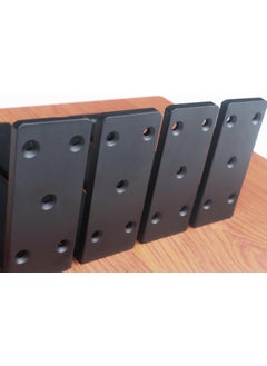 Hometrix Hometrix 10mm Thick Countertop Support Brackets Heavy Duty Countertop Hidden Bracket L Shelf Bracket Metal Corbels for Countertops Frosted Black 6 6 INCH  - Image 5