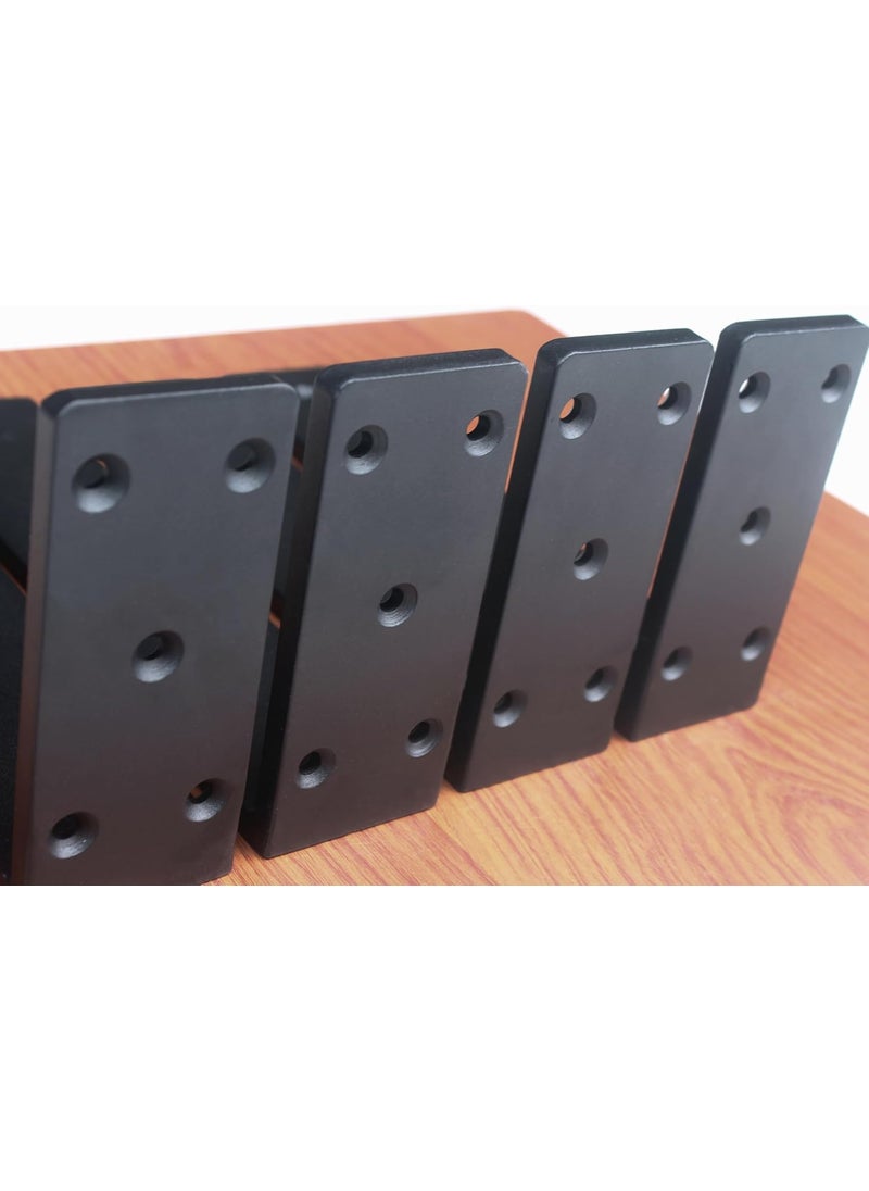 Hometrix - Hometrix 10mm Thick Countertop Support Brackets Heavy Duty Countertop Hidden Bracket L Shelf Bracket Metal Corbels for Countertops Frosted Black 6 6 INCH - Image 1