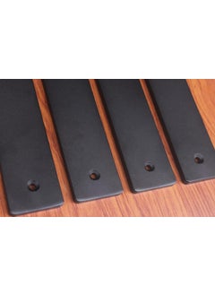 Hometrix Hometrix 10mm Thick Countertop Support Brackets Heavy Duty Countertop Hidden Bracket L Shelf Bracket Metal Corbels for Countertops Frosted Black 6 6 INCH  - Image 2
