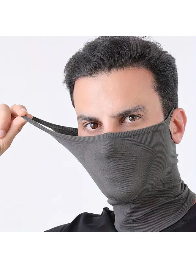 Black Breathable Quick Dry Cycling Face Mask for Sports Outdoors - Image 3