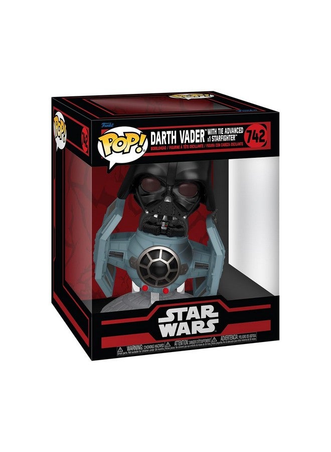 Funko فانكو بوب! رايدز ديلوكس: ستار وورز داركسايد - تي آي إي أدفانسد إكس1 مع دارث فيدر - تمثال فينيل قابل للجمع - فكرة هدية - منتجات رسمية - للأطفال والبالغين - لمحبي الأفلام - Image 1